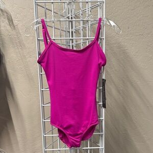 Eurotard - pink camisole leotard with adjustable straps